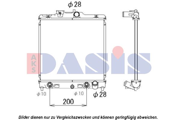 AKS DASIS Radiaator,mootorijahutus 101010N